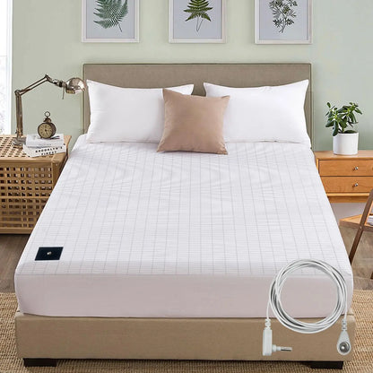 Drap de Grounding en coton bio et fibre d’Argent – Tailles King & Queen