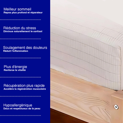 Drap de Grounding en coton bio et fibre d’Argent – Tailles King & Queen